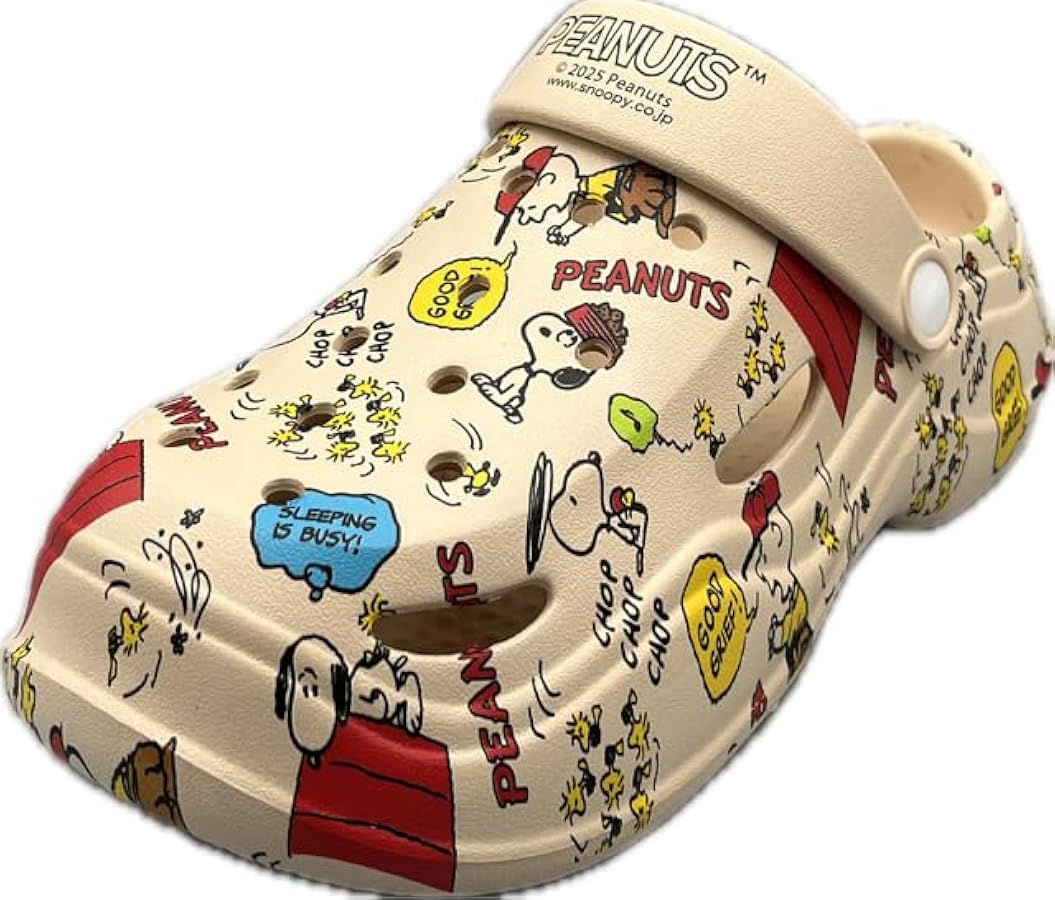 Amazon.com | PEANUTS(ピーナッツ) Women's Clog, Beige, 23.0